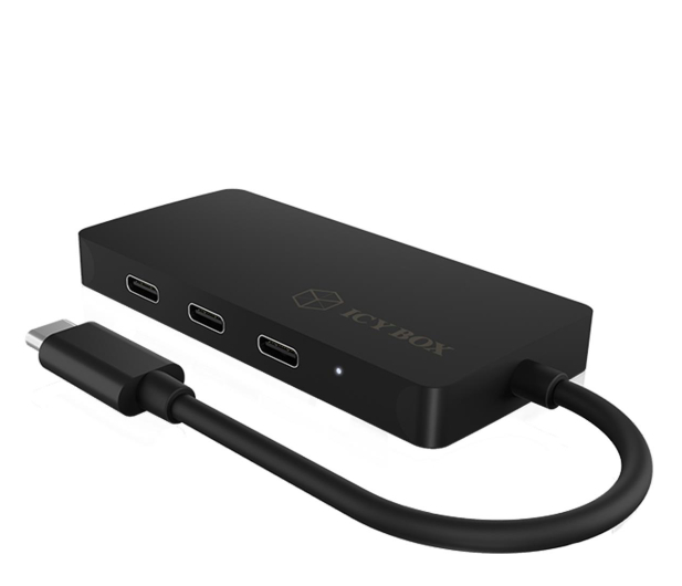 ICY BOX Hub 4 portowy USB-C, PD 100W - 1275379 - zdjęcie